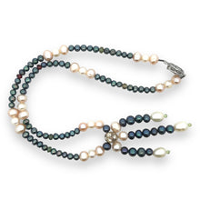 Natural Multi Tourmaline Pearl Peridot Beads Crafted Necklace