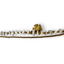Handmade Bracelet Howlite Trinket Charms Lucky Fish with Bells Beaded 8 Inch Jewelry