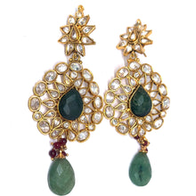 Royal Traditional Necklace, Earring with Ear Chain and Tikka Gold Plated Indian Bridal Jewellery Set