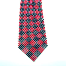 Handcrafted Pearl Tie  Argyle Pattern Timeless Necktie