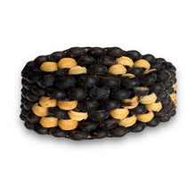 Handmade Black Coconut Shell Band Stretchable Eco-Friendly Bracelet