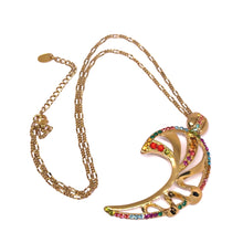 Contemporary Pendant Chain Earring with Ring Aurora Abstract Leaf Design with Swarovski Jewellery Set