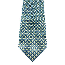 Handcrafted Pearl Tie Hues of Blue White Unique Neckwear