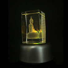 3D Crystal Buddha Glow Engraved Lamp