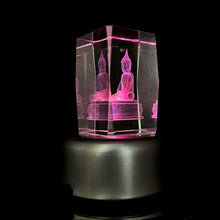 3D Crystal Buddha Glow Engraved Lamp