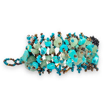 Handmade Bracelet Turquoise Beaded 7 Inch Hand Jewelry