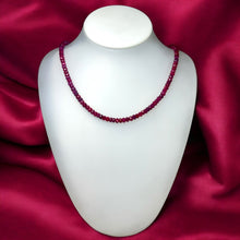 Natural Ruby Rondelle Facet Cut 4.5mm Beads Precious Necklace