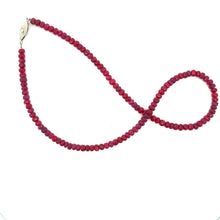 Natural Ruby Rondelle Facet Cut 4.5mm Beads Precious Necklace