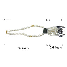 Elegant Plain Pearl Ball With Lariat Style Necklace