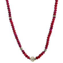 Natural Ruby Rondelle 4.5mm Facet Cut Beads Precious Necklace