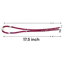 Natural Ruby Rondelle 4.5mm Facet Cut Beads Precious Necklace