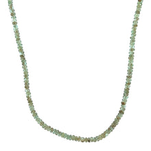 Natural Emerald Rondelle Facet Cut Bead Pastel Color Precious Necklace