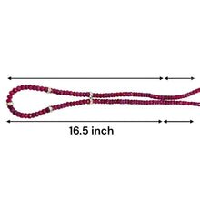 Natural Ruby Rondelle 4mm Facet Cut Beads Precious Necklace