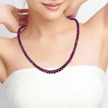 Natural Ruby Rondelle 5mm Facet Cut Beads Precious Necklace