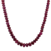 Natural Ruby Rondelle 5mm Facet Cut Beads Precious Necklace