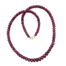 Natural Ruby Rondelle 5mm Facet Cut Beads Precious Necklace