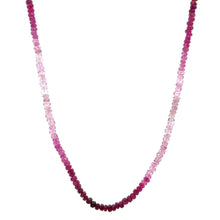 Natural Shaded Ruby Rondelle Facet Cut Beads Precious Necklace