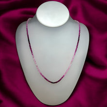 Natural Shaded Ruby Rondelle Facet Cut Beads Precious Necklace