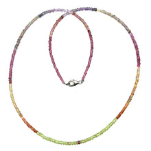 Natural Tondu Sapphire Rondelle Facet Cut Beads Precious Necklace