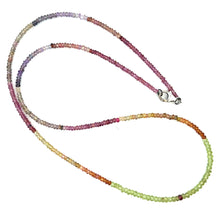 Natural Tondu Sapphire Rondelle Facet Cut Beads Precious Necklace