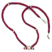 Natural Ruby Gemstone Rondelle Facet Cut Bead Precious Necklace