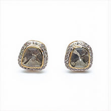 18K Yellow Gold Diamond Polki Earrings – Sophisticated Indian Styling for Weddings and Celebrations