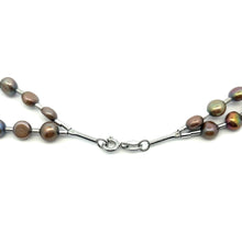 Fresh Water Pearl Plain 6mm Round Semiprecious Necklace