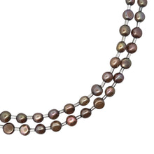 Fresh Water Pearl Plain 6mm Round Semiprecious Necklace