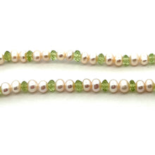 Natural Peridot Semiprecious Pearl Handmade Necklace