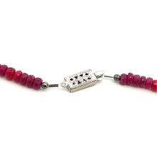 Natural Ruby Rondelle Facet Cut Precious Beads Necklace