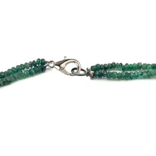 Natural Shaded Emerald Rondelle Facet Cut Beads Precious Necklace