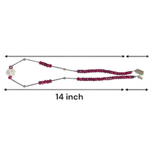 Natural Ruby Rondelle Facet Beads Gemstone Necklace