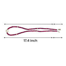 Natural Ruby Rondelle 4.5mm Facet Cut Bead Precious Necklace