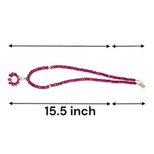 Natural Ruby Rondelle Facet 4.5mm Beads Gemstone Necklace