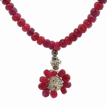 Natural Ruby Rondelle Facet 4.5mm Beads Gemstone Necklace