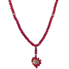 Natural Ruby Rondelle 4mm Faceted Bead Precious Necklace