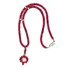 Natural Ruby Rondelle 4mm Faceted Bead Precious Necklace