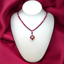 Natural Ruby Rondelle 4mm Faceted Bead Precious Necklace