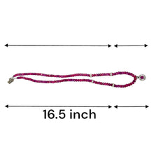 Natural Ruby Gemstone Rondelle Facet Cut Beads Precious Necklace