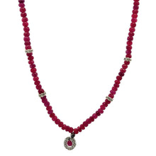 Natural Ruby Gemstone Rondelle Facet Cut Beads Precious Necklace