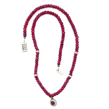 Natural Ruby Gemstone Rondelle Facet Cut Beads Precious Necklace