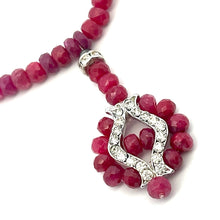 Natural Ruby Rondelle Facet Cut Beads Precious Birthstone Necklace