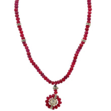 Handmade Natural Ruby Rondelle Facet Cut Beads Precious Necklace