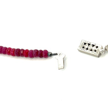 Handmade Natural Ruby Rondelle Facet Cut Beads Precious Necklace