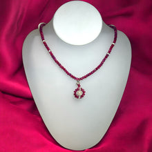 Handmade Natural Ruby Rondelle Facet Cut Beads Precious Necklace