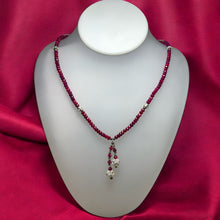 Natural Ruby Rondelle Facet Cut Beads Precious Gems Necklace