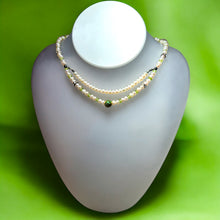 Natural Peridot Semiprecious Pearl Handmade Necklace