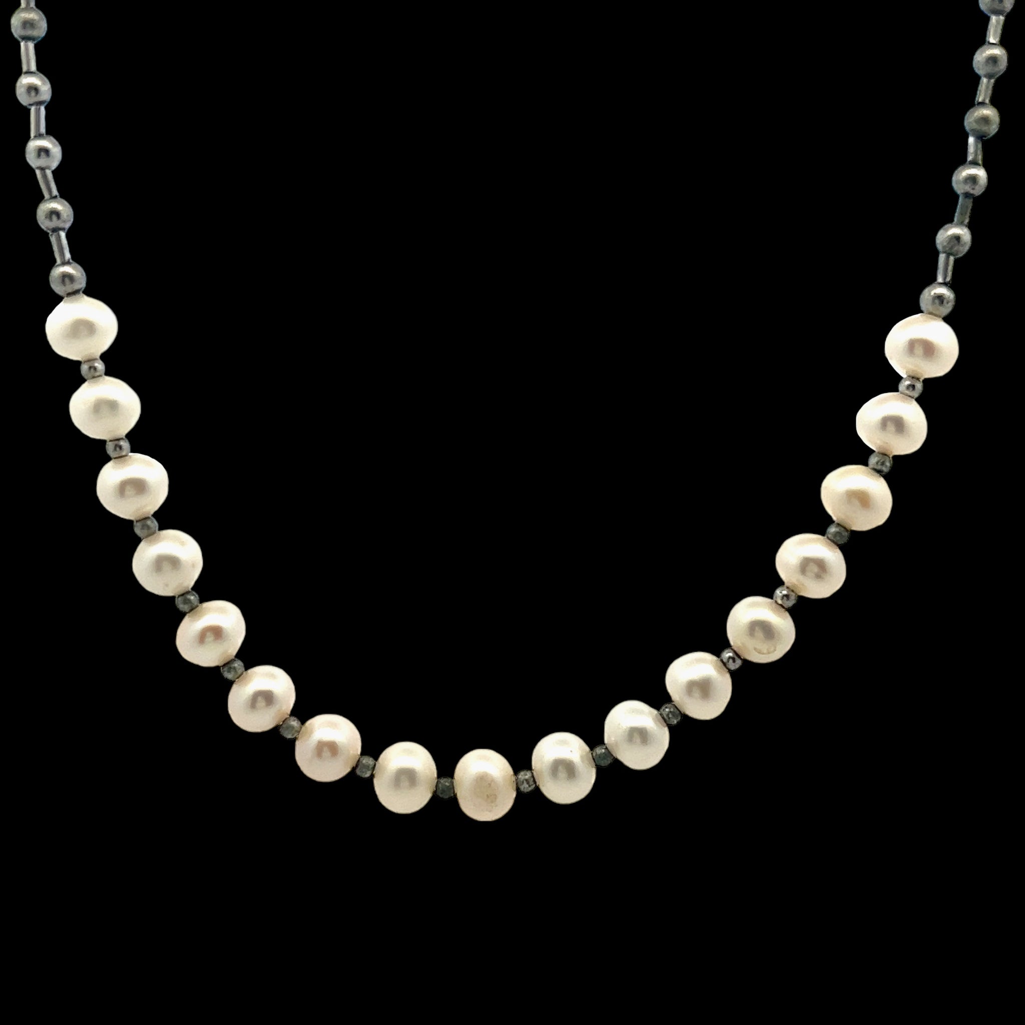 Fresh Water Pearl Round 6mm Smooth June Gemstone Necklace