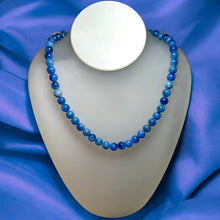 Natural Sodalite Plain Ball Semiprecious Necklace