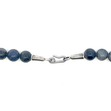 Natural Sodalite Plain 9mm Ball Semiprecious Necklace